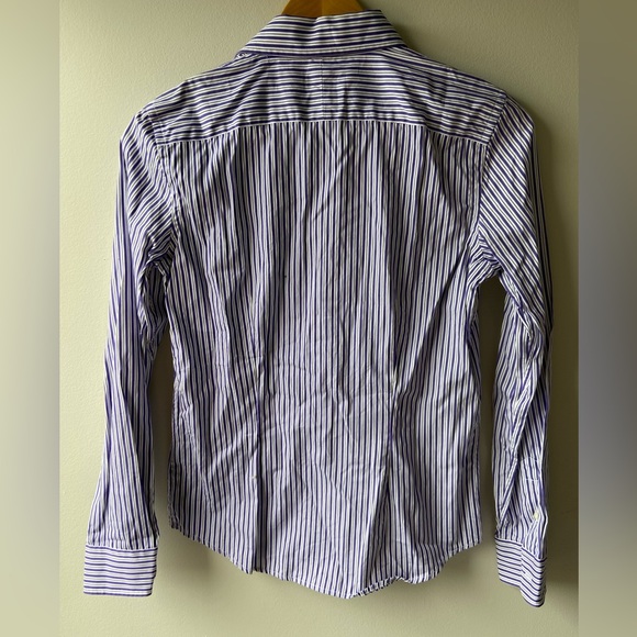 Ralph Lauren purple stripe button down - Picture 2 of 6